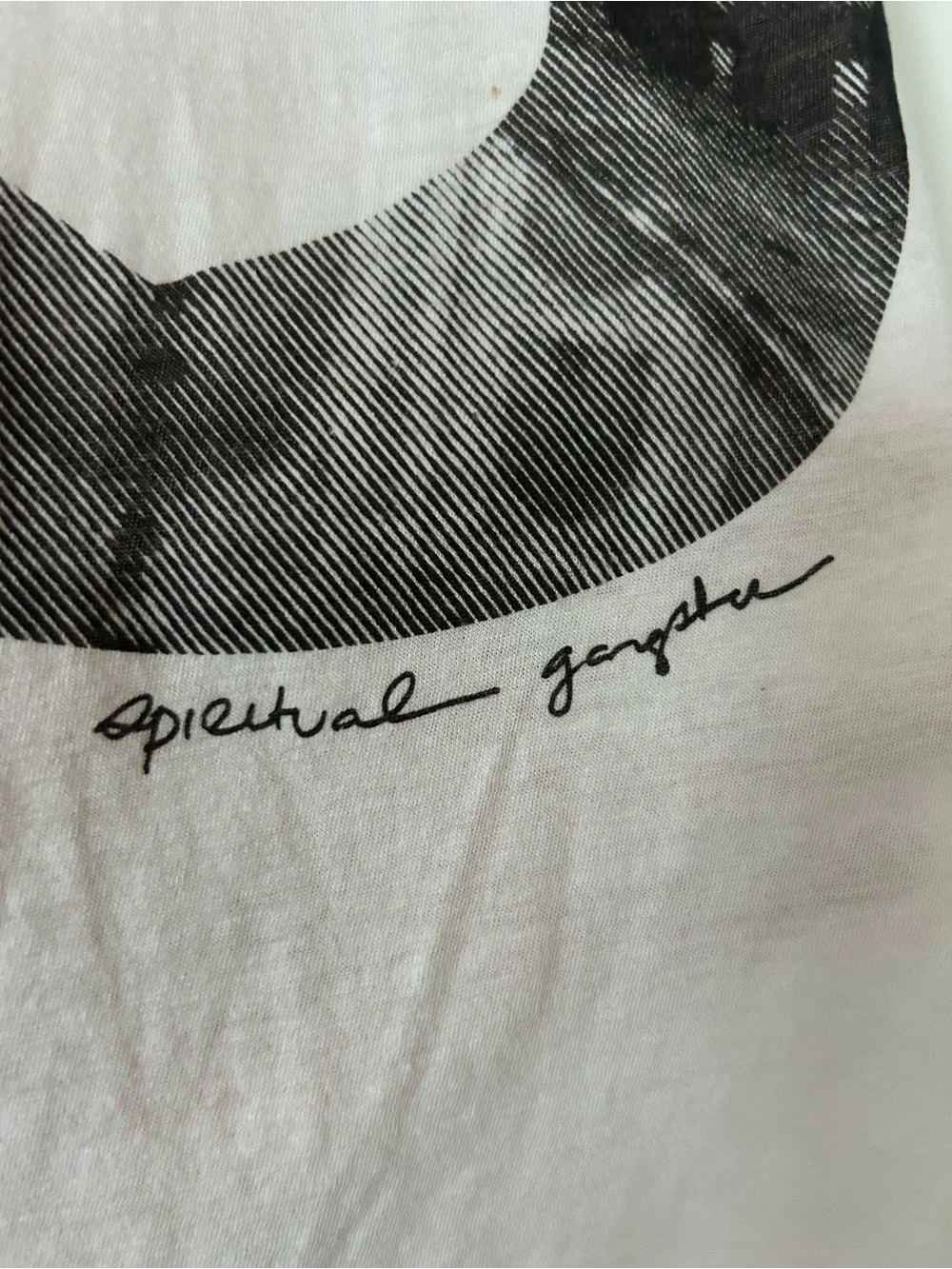 Spiritual Gangster Light Pink Graphic Muscle Tee - Picture 2 of 4